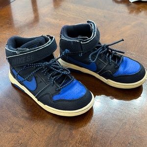 Toddler Nike SB Dunks High Top Blue and Black Size 11